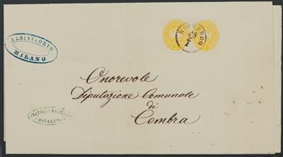 Poststück - Österr. Ausg. 1863/64, - Stamps