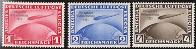 ** - D.Reich Zepp. Flug Nr. 496/98 (Chicagofahrt 1933), - Stamps