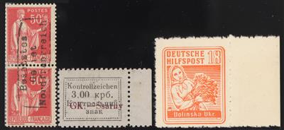 **/*/gestempelt/(*)/Poststück - Partie D. Bes. WK II u.a. mit Albanien, - Stamps