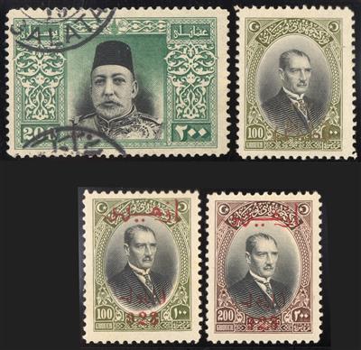 */**/gestempelt - Reichh. Sammlung  TÜRKEI Ausg. 1863/1986 m. Portom., - Stamps