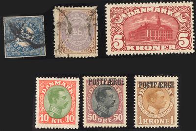 */gestempelt/** - Schöne Sammlung Dänemark Ausg. 1851/1960 - mit Dienst- und Portomarken, - Francobolli