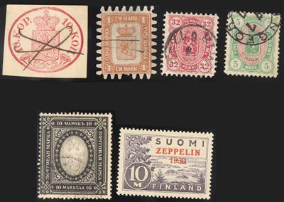 */gestempelt - Schöne Sammlung Finnland Ausg. 1856/1960 mit Ostkarelien, - Stamps