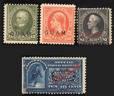 * - Guam Mi. Nr. 1/11I u. 12 (1 $ nachgum.) F - Francobolli