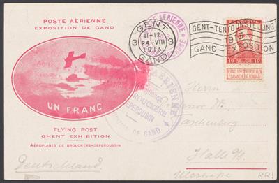 Poststück - Belgien 1913, - Briefmarken