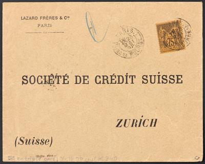 Poststück - Frankreich Yv. Nr. 93, - Briefmarken