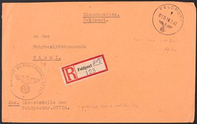 Poststück - Reichh. Partie D. Feldpost WK II 1939/1945, - Francobolli