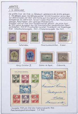 Poststück - Reichh. Partie Poststücke Grönland mit Post div. Stationen - Kajakpost - Expeditionen, - Stamps