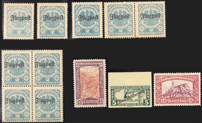 **/*/gestempelt/Briefstück - Reichh. Partie Österr. ca. 1918/1921 mit Einheiten, - Stamps