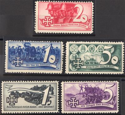 ** - Österr. 1938 - Schuschnigg - Wahlwerbevignetten, - Briefmarken