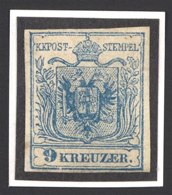 * - Österr. Nr. 5 M IIIb blau, - Známky