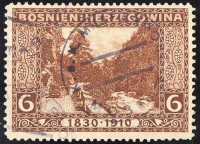 gestempelt - Bosnien Nr. 49 mit Probestempel K. u. K.   MILITÄR POST MOSTAR, - Briefmarken