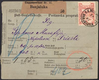 Poststück - Bosnien 1882, - Stamps