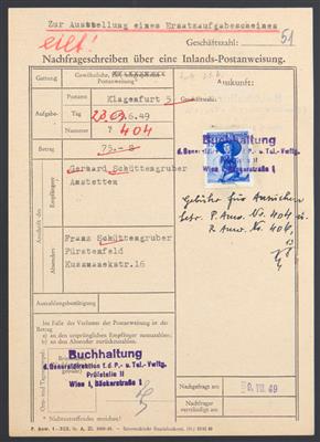 Poststück - Interessante Partie Poststücke Österr. meist II Rep. mit Bezug Fürstenfeld (Steiermark), - Stamps