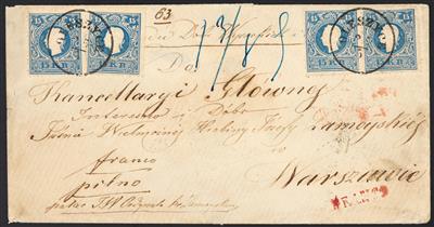 Poststück - Österr. Abstempelungen auf Ausgabe 1858 Galizien, - Stamps