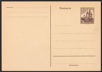 Poststück - Österr. - Ganzsache 1S Mariazell unten mit Text "BESTIMMUNGSLAND", - Stamps