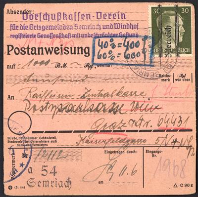 Poststück - Österreich 1945 - Grazer - Briefmarken