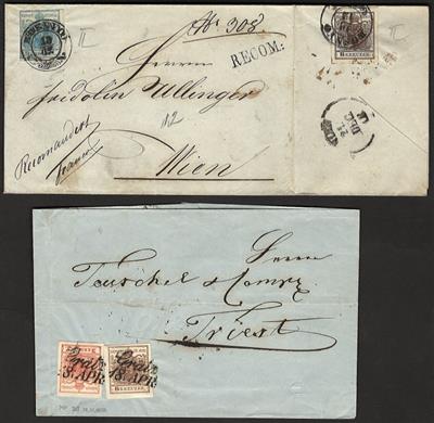 Poststück - Partie Poststücke Österr. Ausg. 1850, - Briefmarken