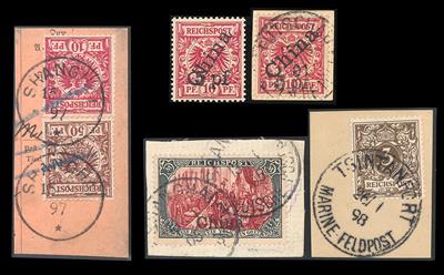 */gestempelt/Briefstück/(*) - D. Auslandspostämter - Briefmarken