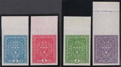 ** - Österr.   ANK. Nr. 204/207 U (Wappen) - 2, - Stamps