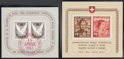 ** - Schweiz "Pro Juventute 1918/1963", - Briefmarken