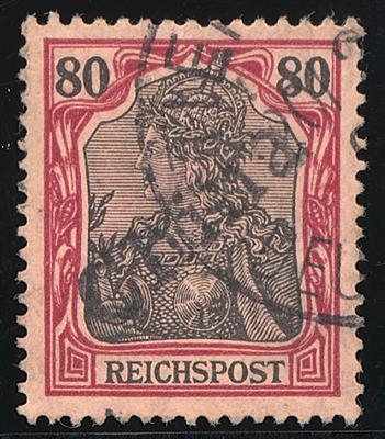 Briefstück - D. Auslandspostämter- D. Post in China Nr. 14 mit Entwertung von Tientsin vom 20.2. 1901, - Briefmarken