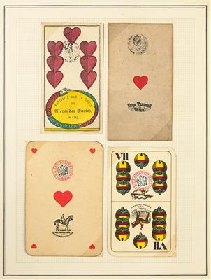 Briefstück - Österr. - Fiskalphilatelie- Reichh. Sammlung Kartenstempel meist ab ca. 1824, - Francobolli