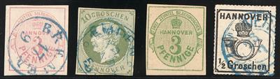 gestempelt/*/(*) - altd. Staaten - Sammlung Hannover, - Briefmarken