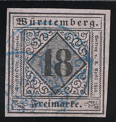 gestempelt - altd. Staaten - Württemberg Nr. 5 Type I, - Briefmarken