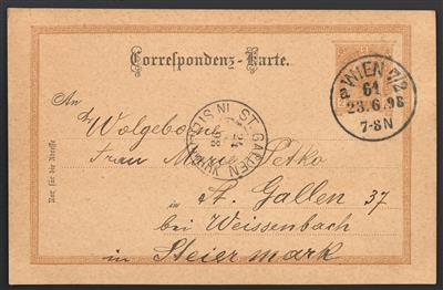 gestempelt/Briefstück - Neubau Ausg. 1890 verschied. Stempel bzw. Kombinationen, - Briefmarken