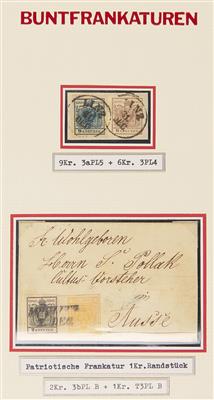gestempelt/Briefstück/Poststück - Österr. Monarchie - Reichh. Spezialsammlung Ausgabe 1850 mit Typen und Platten, - Stamps