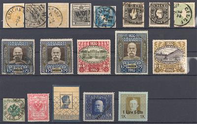 gestempelt/*/Briefstück/Poststück - Sammlung Österr. Monarchie ab 1850 mit Ausg. 1908 und 1910 *, - Briefmarken