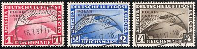 gestempelt - D.Reich Nr. 456/58 (POLARFAHRT) gepr. Schlegel, - Stamps