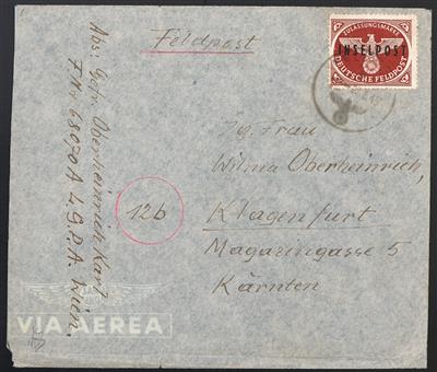 Poststück - D. Feldpost Nr. 9 (Rhodos) auf - Stamps