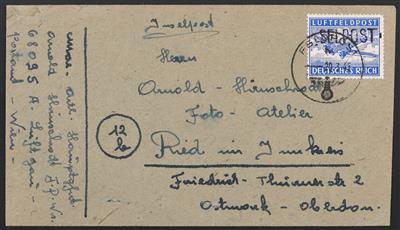 Poststück - D. Feldpost WK II - Nr. 11A - Briefmarken
