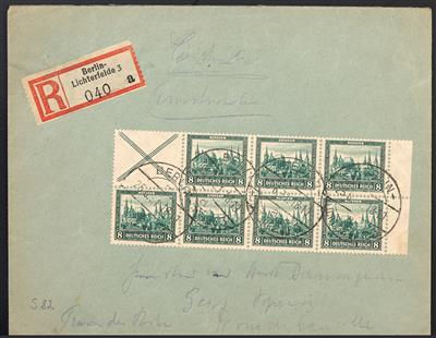 Poststück - D.Reich Nr. S82 zusammenhängend - Stamps