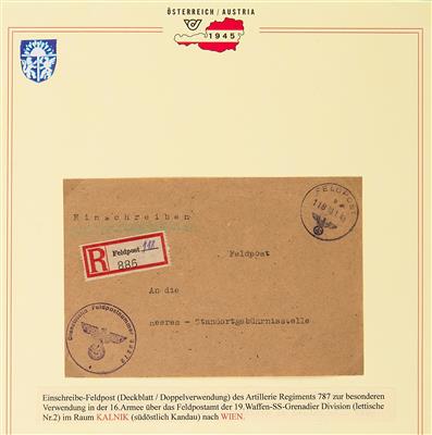 Poststück - Feldpost-Einschreiber - Francobolli