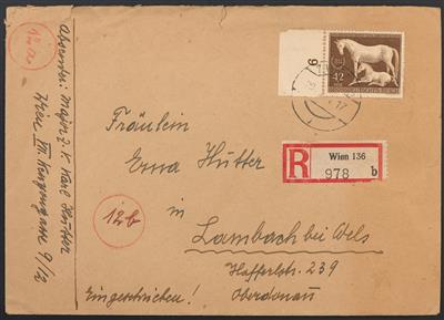 Poststück - Neubau 20 ungewöhnliche Briefe des 3. Reiches ab der Mischfrankatur 1938, - Známky
