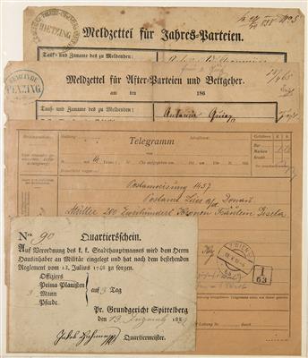 Poststück - Neubau - alte Postbelege etc., - Briefmarken