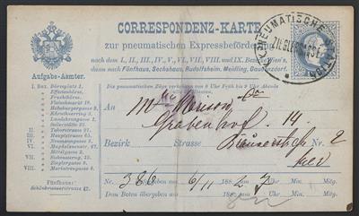 Poststück - Neubau ca. 25 Rohrpostbelege - Briefmarken