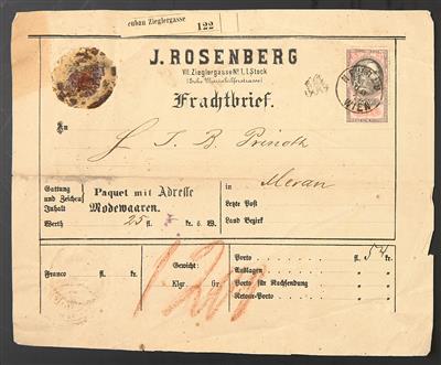 Poststück - Neubau Stempelmarkenbelege Monarchie u. Deutschösterr., - Stamps