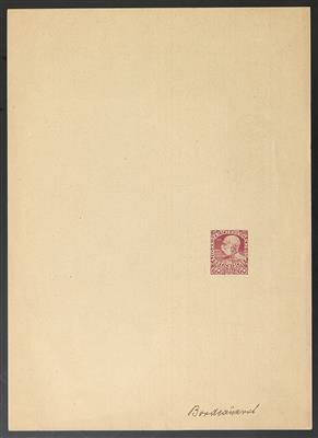 Poststück - Österr. 1916 - 2 Farbproben - Francobolli