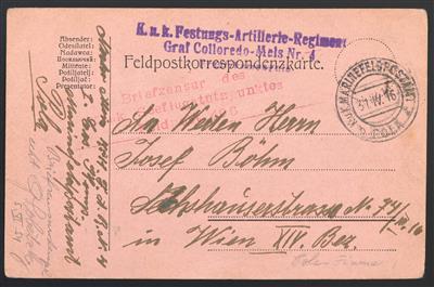 Poststück - Österr. 1916 Feldpostkorrespondenzkarte - Francobolli