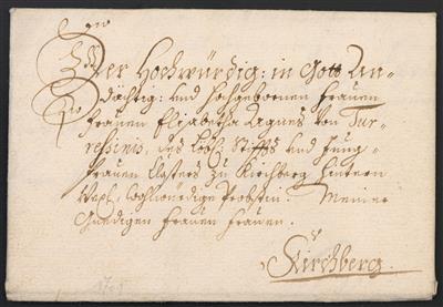 Poststück - Österr. Monarchie - Partie Vorphila aus ca. 1701/1812, - Briefmarken