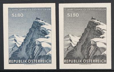** - Österr.   ANK. Nr. 1133PU I(Sonnblick-Observatorium) in Blau u. Schwarz, - Stamps