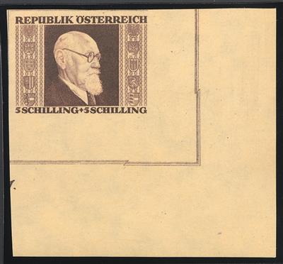 ** - Österr.   ANK. Nr. 780 B/ 783 B (Renner geschn.) postfr. rechte untere Eckrandstücke, - Francobolli