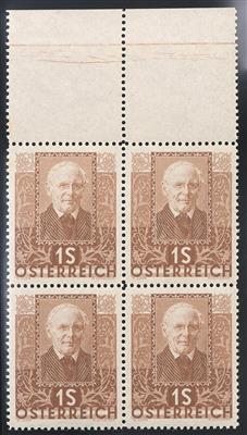 ** - Österr. Dichter im postfr. Pracht-OberrandViererbl., - Stamps