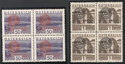 ** - Österr. Rotarier im postfr. Pracht-Viererbl., - Briefmarken
