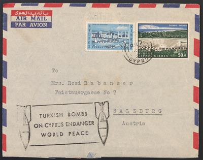 Poststück - Ausstellungssammlung Österr. UNO Einsätze UNFICYP AUSBATT ab 1974 mit vielen Auslandsfrankaturen, - Briefmarken