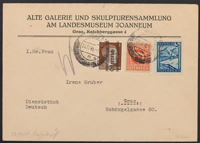 Poststück - Österr. 1945 - Grazer - Briefmarken