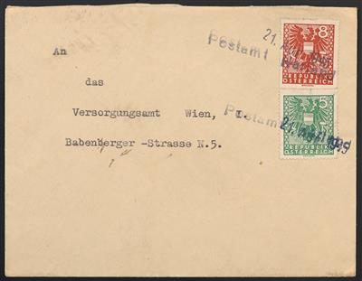 Poststück - Österr. 1945 - Stempelprovisorium von HARLAND vom 21.8. 1945 nach Wien, - Francobolli